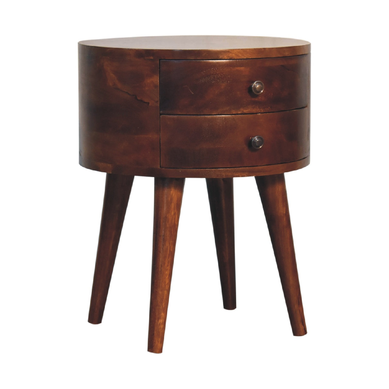 Odyssey Bedside Table | Chestnut Solid Mango Wood