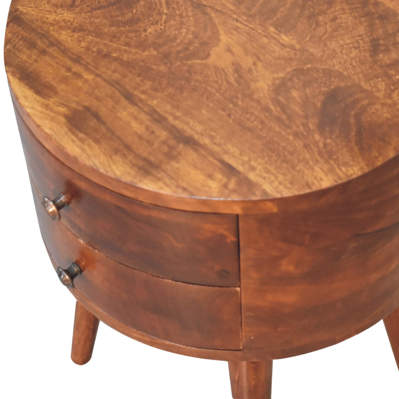 Odyssey Bedside Table | Chestnut Solid Mango Wood