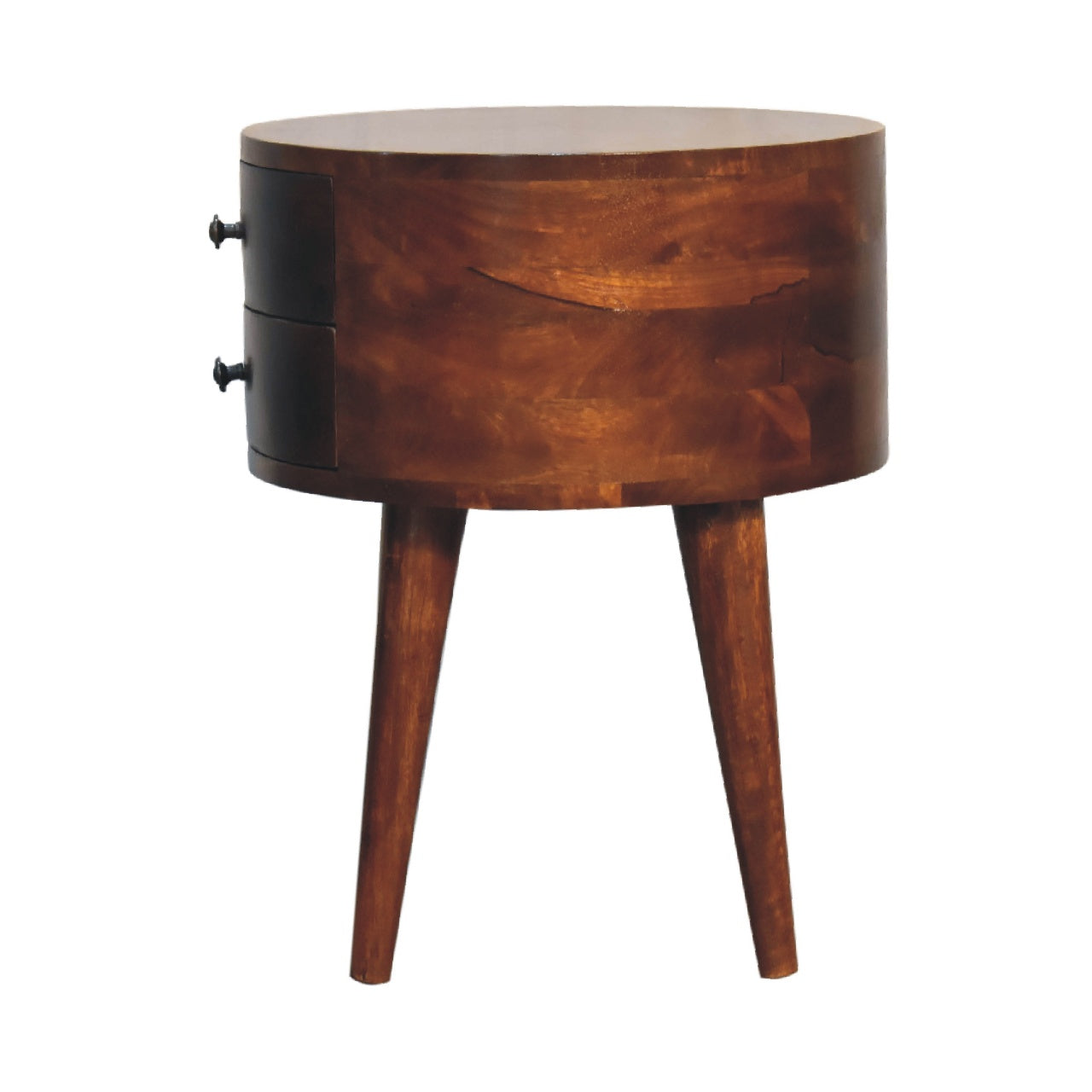Odyssey Bedside Table | Chestnut Solid Mango Wood