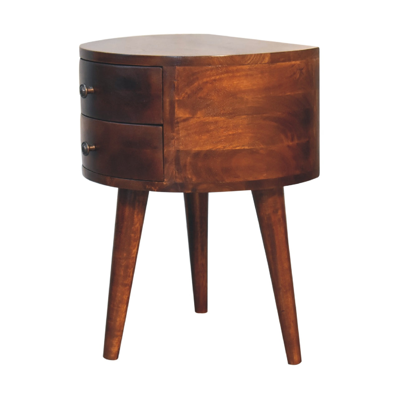 Odyssey Bedside Table | Chestnut Solid Mango Wood