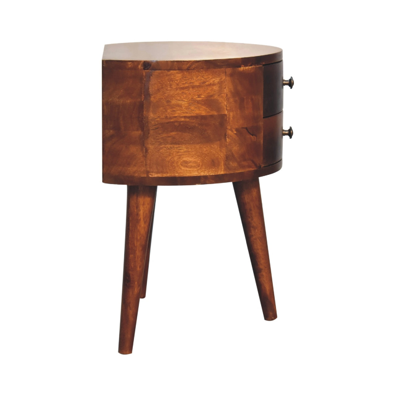 Odyssey Bedside Table | Chestnut Solid Mango Wood