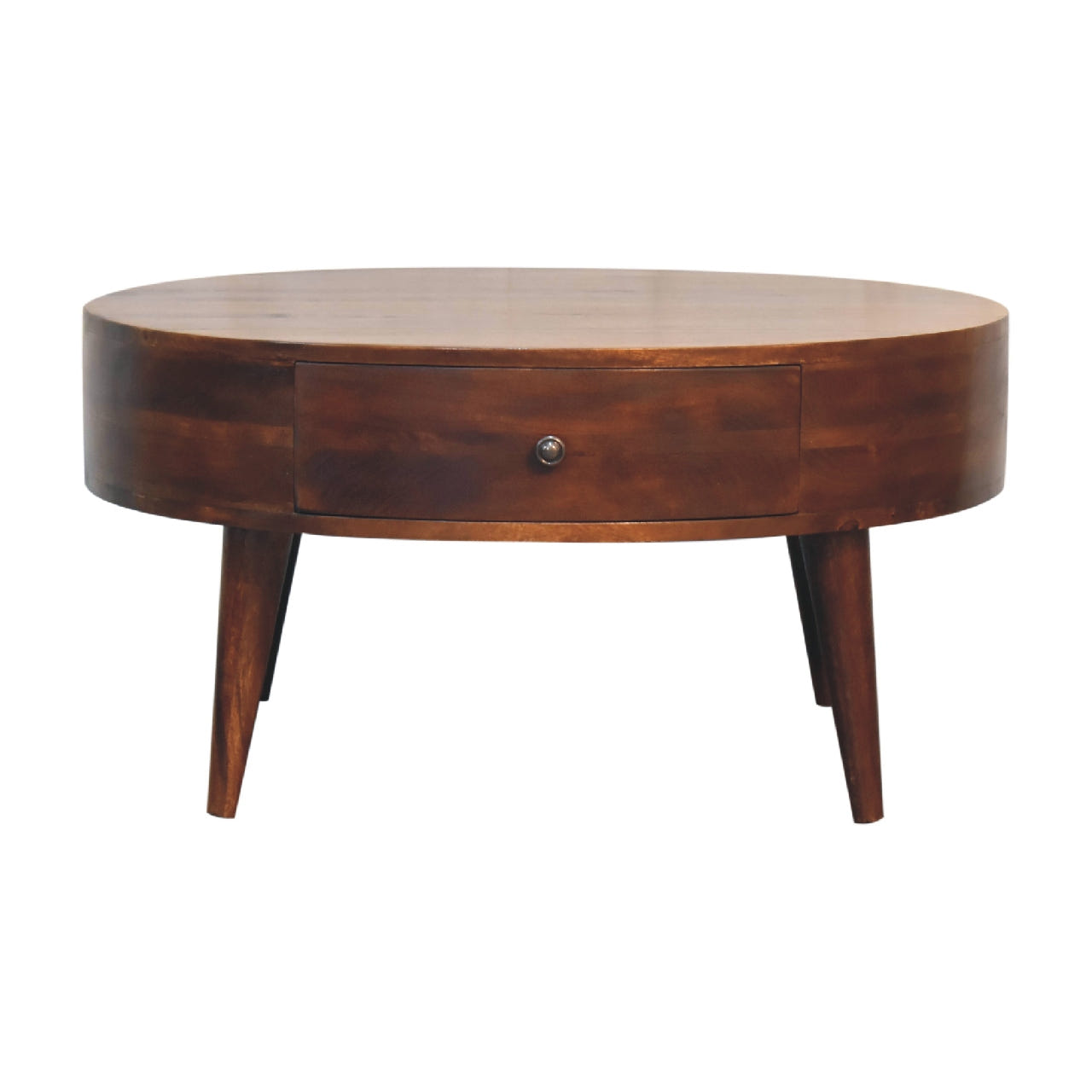 Odyssey Coffee Table | Chestnut Solid Mango Wood Hand-Carved