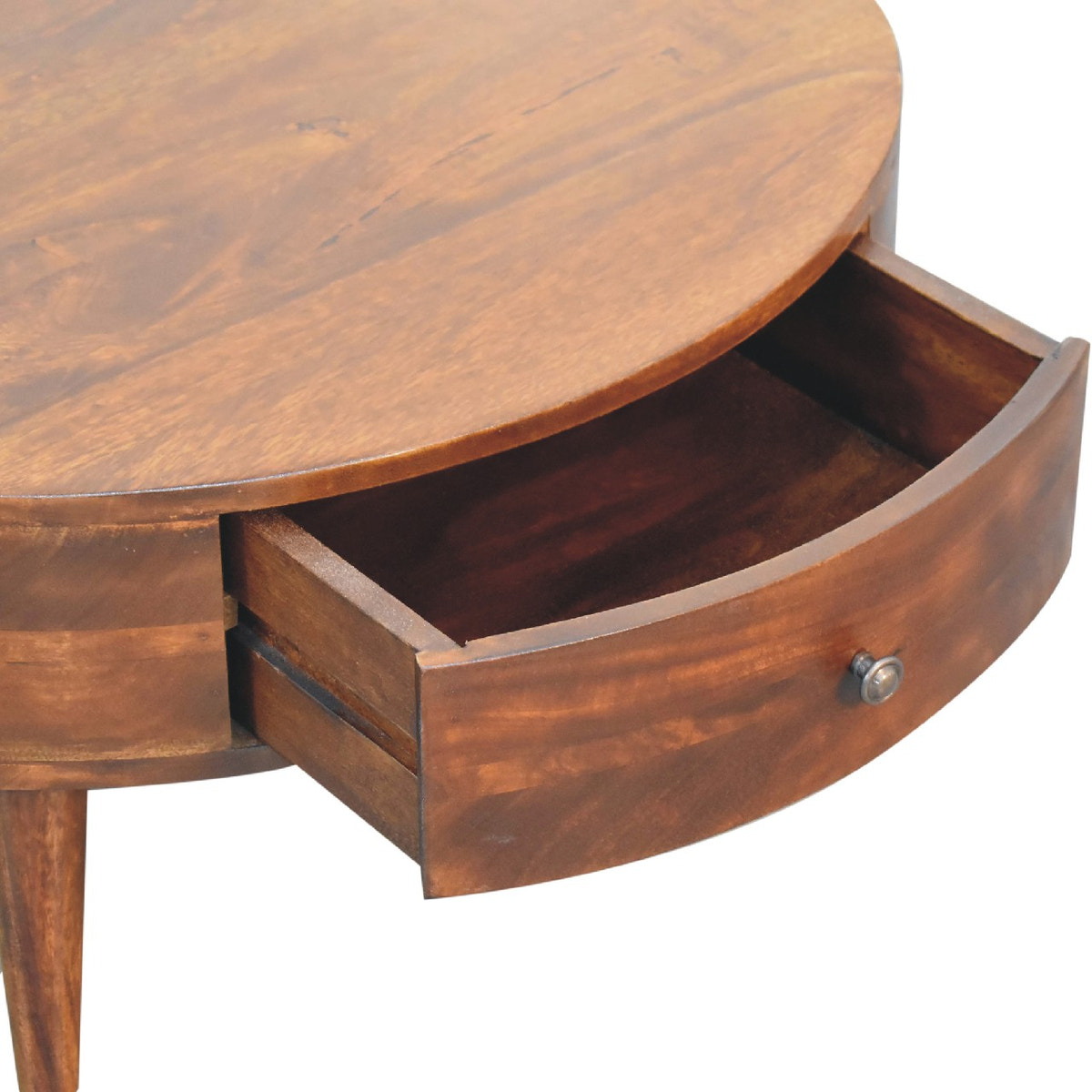 Odyssey Coffee Table | Chestnut Solid Mango Wood Hand-Carved
