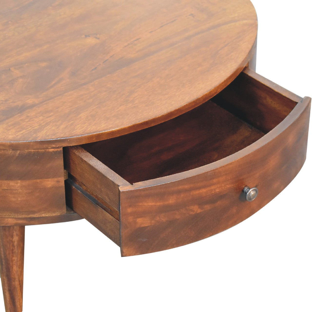 Odyssey Coffee Table | Chestnut Solid Mango Wood Hand-Carved