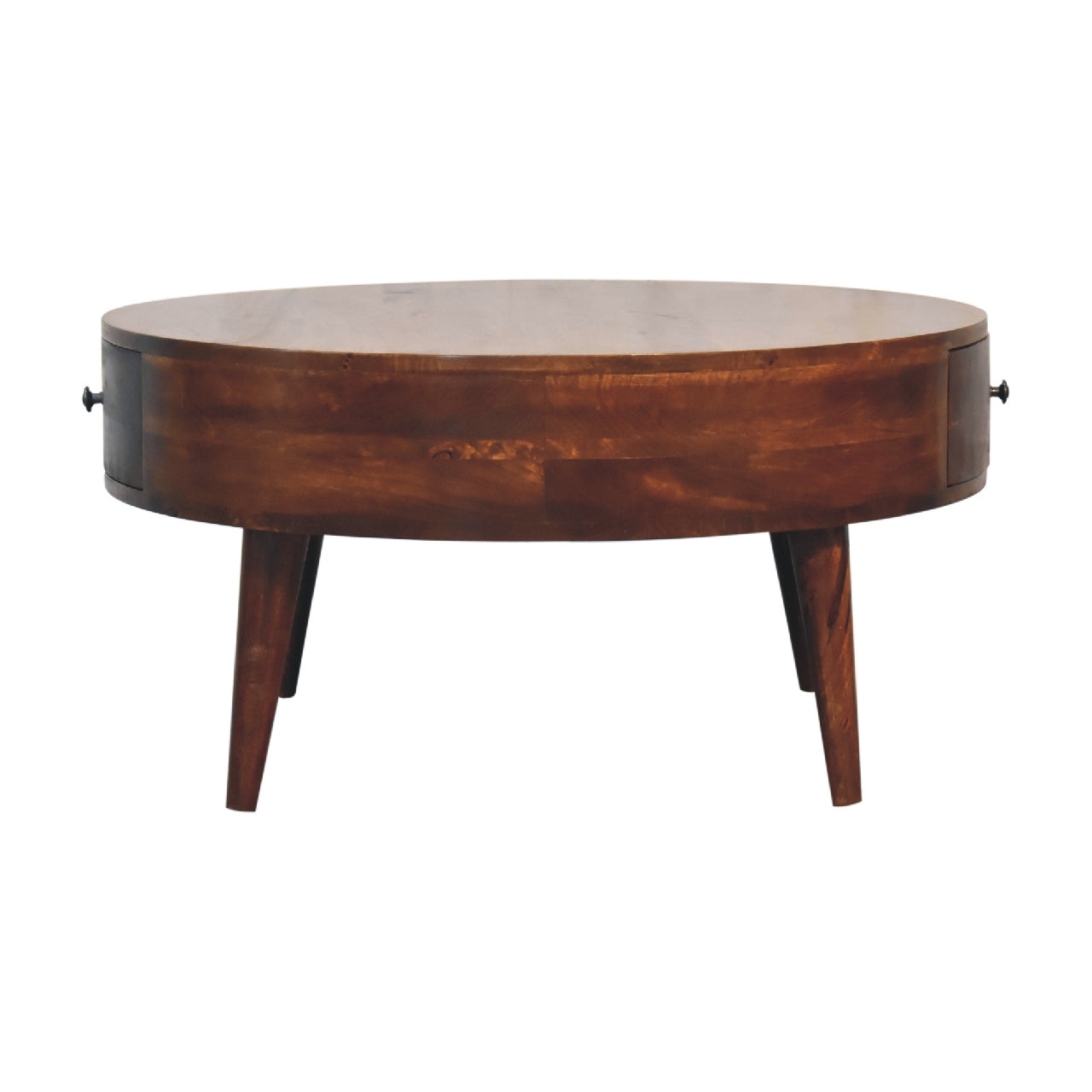 Odyssey Coffee Table | Chestnut Solid Mango Wood Hand-Carved