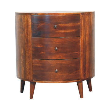 Odyssey Chest of Drawers | Chestnut Solid Mango Wood