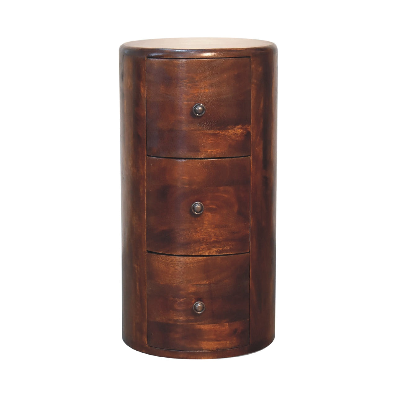 Chestnut Drum Storage Bench
