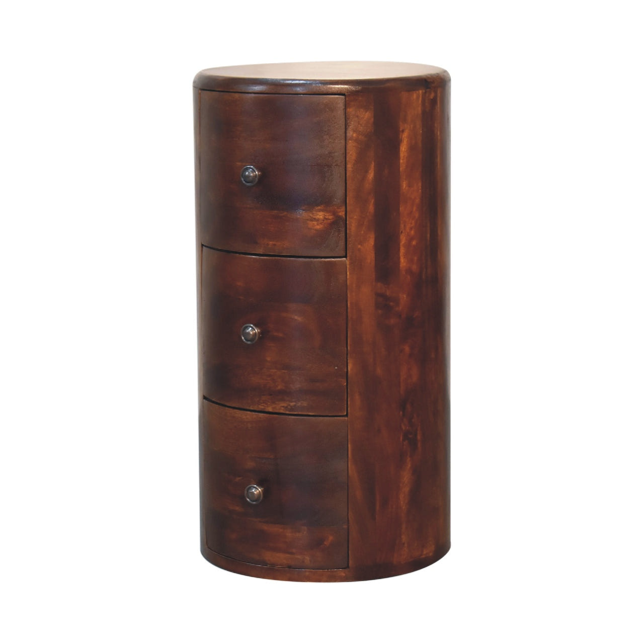 Chestnut Drum Storage Bench