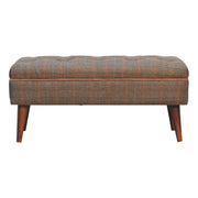 Multi Tweed Buffalo Pipe Bench