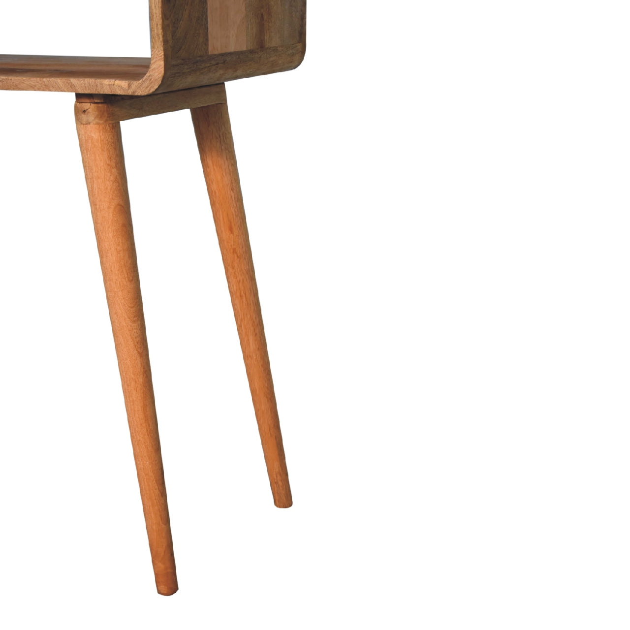 Sonata Console Table | Oak Solid Mango Wood Open Shelf