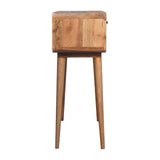 Sonata Console Table | Oak Solid Mango Wood Open Shelf