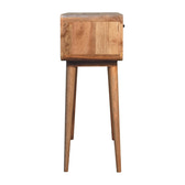 Sonata Console Table | Oak Solid Mango Wood Open Shelf