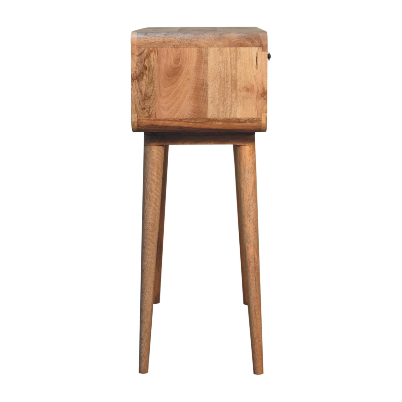 Sonata Console Table | Oak Solid Mango Wood Open Shelf