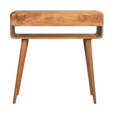 Sonata Console Table | Oak Solid Mango Wood Open Shelf