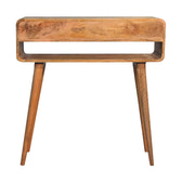 Sonata Console Table | Oak Solid Mango Wood Open Shelf