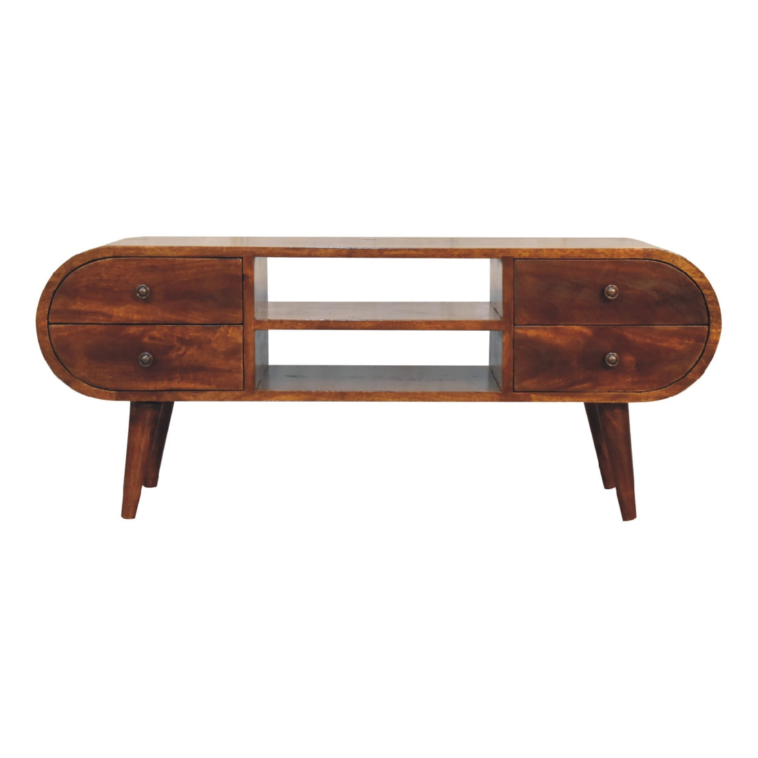 Chestnut Circular Chest of Drawers