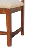 Cream Boucle Rattan Chair | Chestnut
