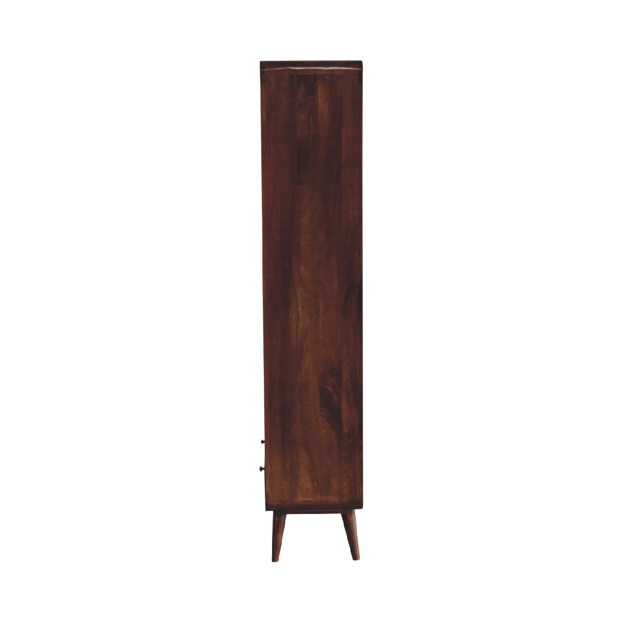 Curved Chestnut Bookcase Chest of Drawers