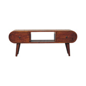 London Chestnut TV Stand Chest of Drawers