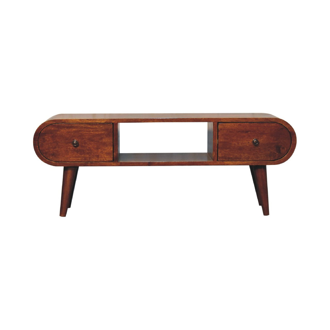 London Chestnut TV Stand Chest of Drawers