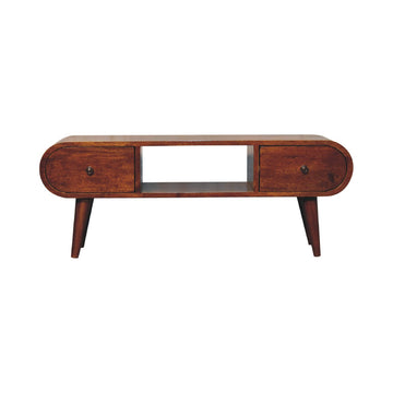 London Chestnut TV Stand Chest of Drawers