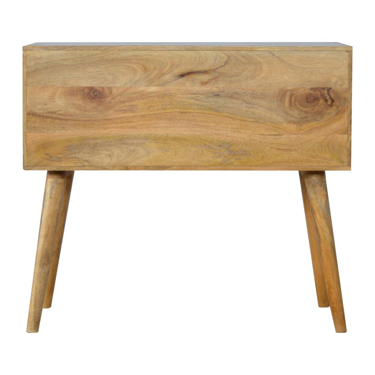 Grey Gradient Console Table | Hand-Painted Solid Mango Wood