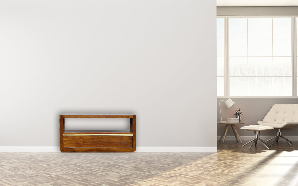 Gold Bar Chestnut TV Unit Chest of Drawers