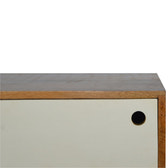 White Sliding TV Media Unit