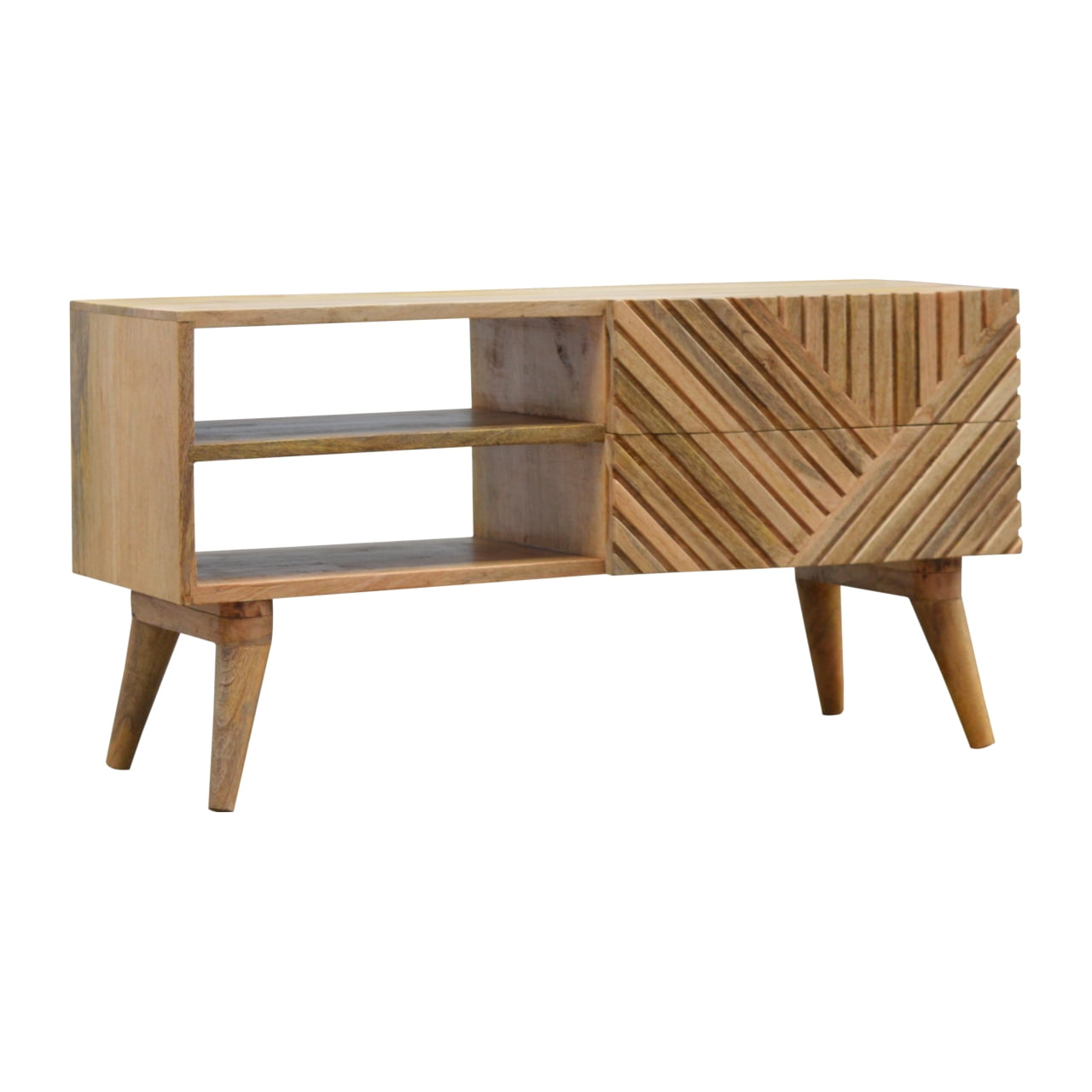 Lille TV Media Unit | Oak-Ish Mango Wood