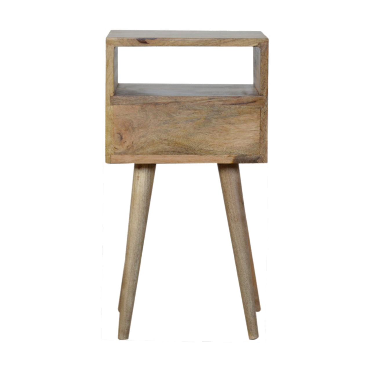 Mini White Hand Painted Bedside Table | Hand-Painted Mango Wood