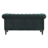 Emerald Green Velvet Chesterfield Chest of Drawers | Cotton Velvet