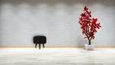 Black Velvet Nordic Style Footstool | Cotton Velvet