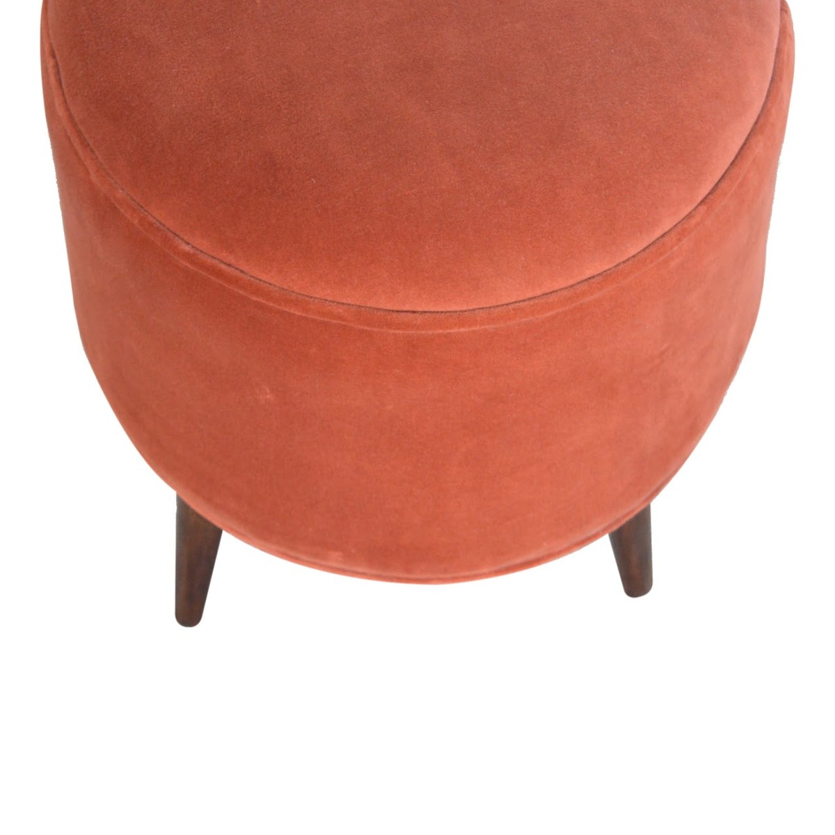 Brick Velvet Nordic Style Footstool | Cotton Velvet