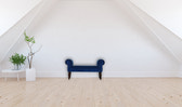 Royal Blue Velvet Bench