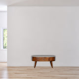 Chestnut Rounded Coffee Table