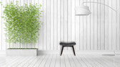 Grey Cotton Velvet Curved Bench