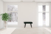 Emerald Velvet Deep Button Bench | Cotton Velvet