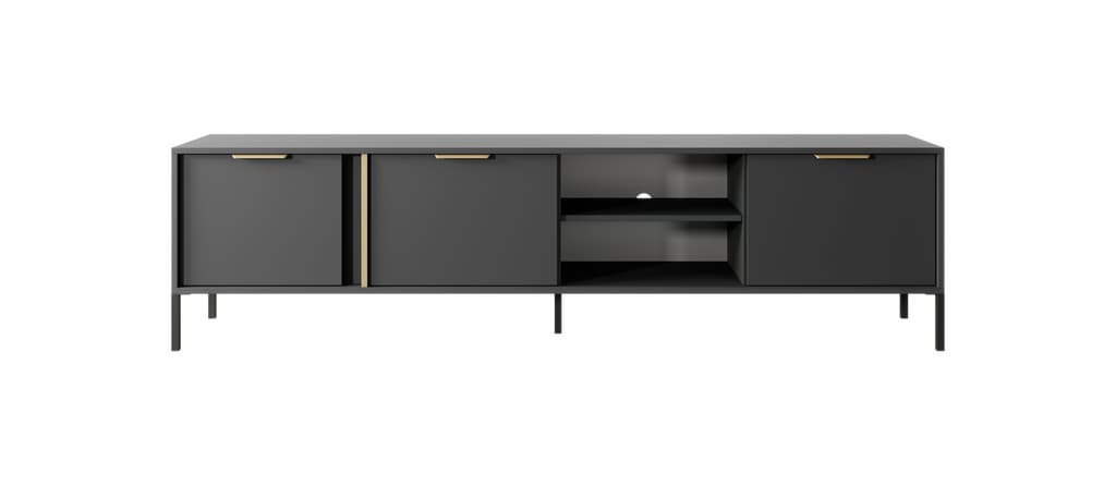 Lars TV Cabinet 203cm - Anthracite / Living Room