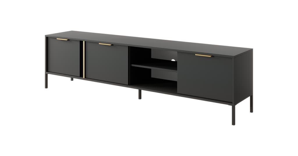 Lars TV Cabinet 203cm - Anthracite / Living Room