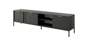 Lars TV Cabinet 203cm - Anthracite / Living Room