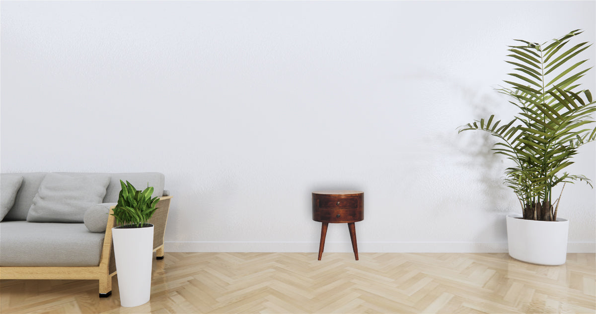 Odyssey Bedside Table | Chestnut Solid Mango Wood