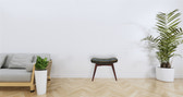 Harbour Green Footstool | Buffalo Leather