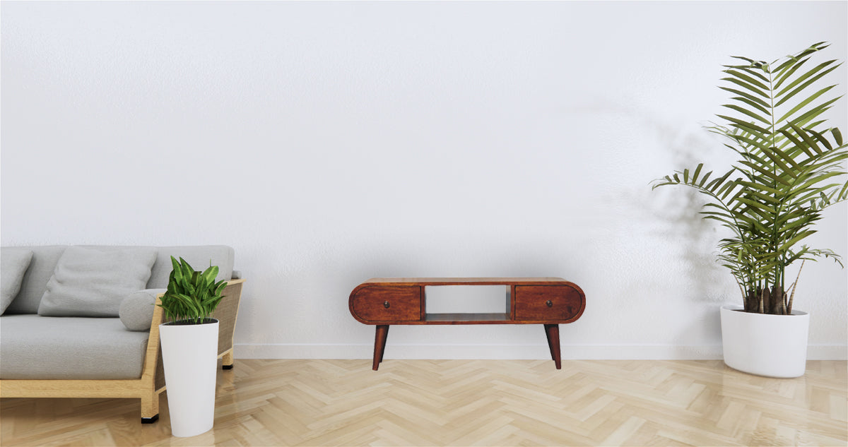 Chestnut London Open Console Chest of Drawers
