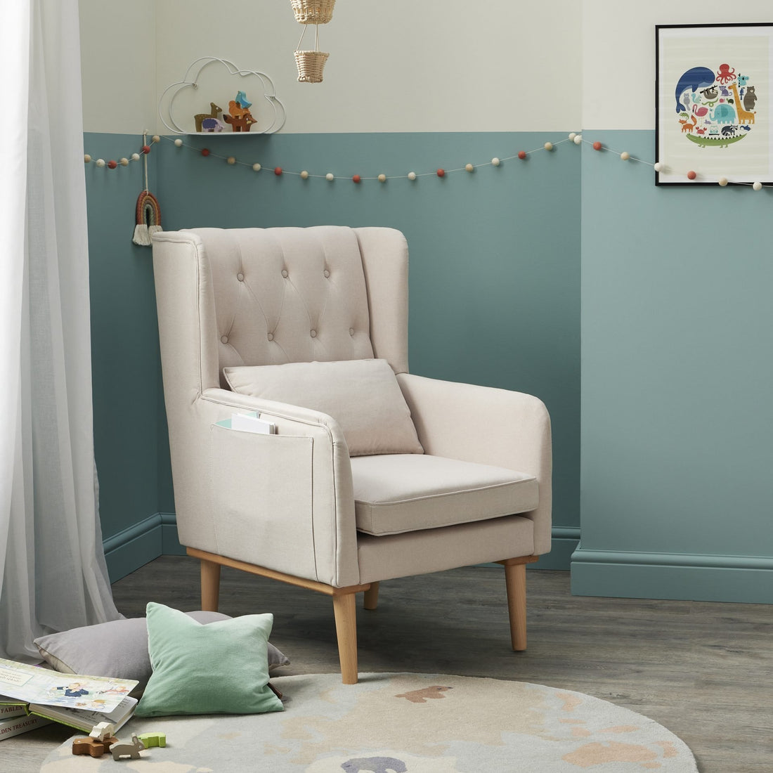 Babymore Lux Nursing Chair - Cream - Babymore