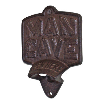 Cast Iron Wall Mounted Man Cave Bottle Opener