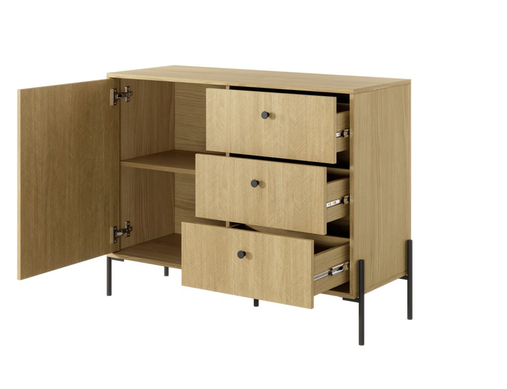 Scandi Sideboard Cabinet 107cm