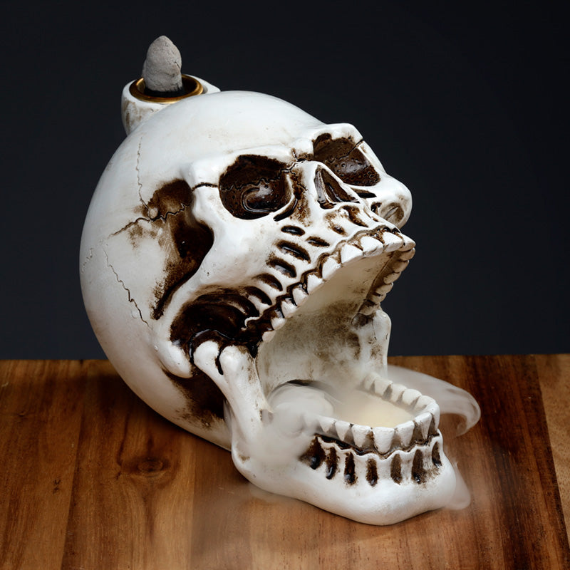 Backflow Incense Burner - Skull with Open Mouth
