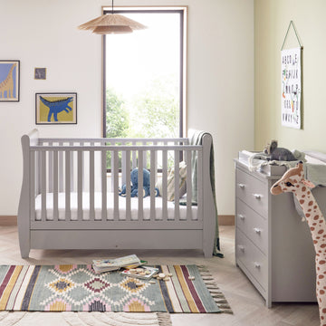 Babymore Stella 2 Piece Nursery Room Set - Grey - Babymore