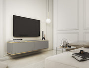 Oro Floating TV Cabinet 135cm - Grey / Living Room