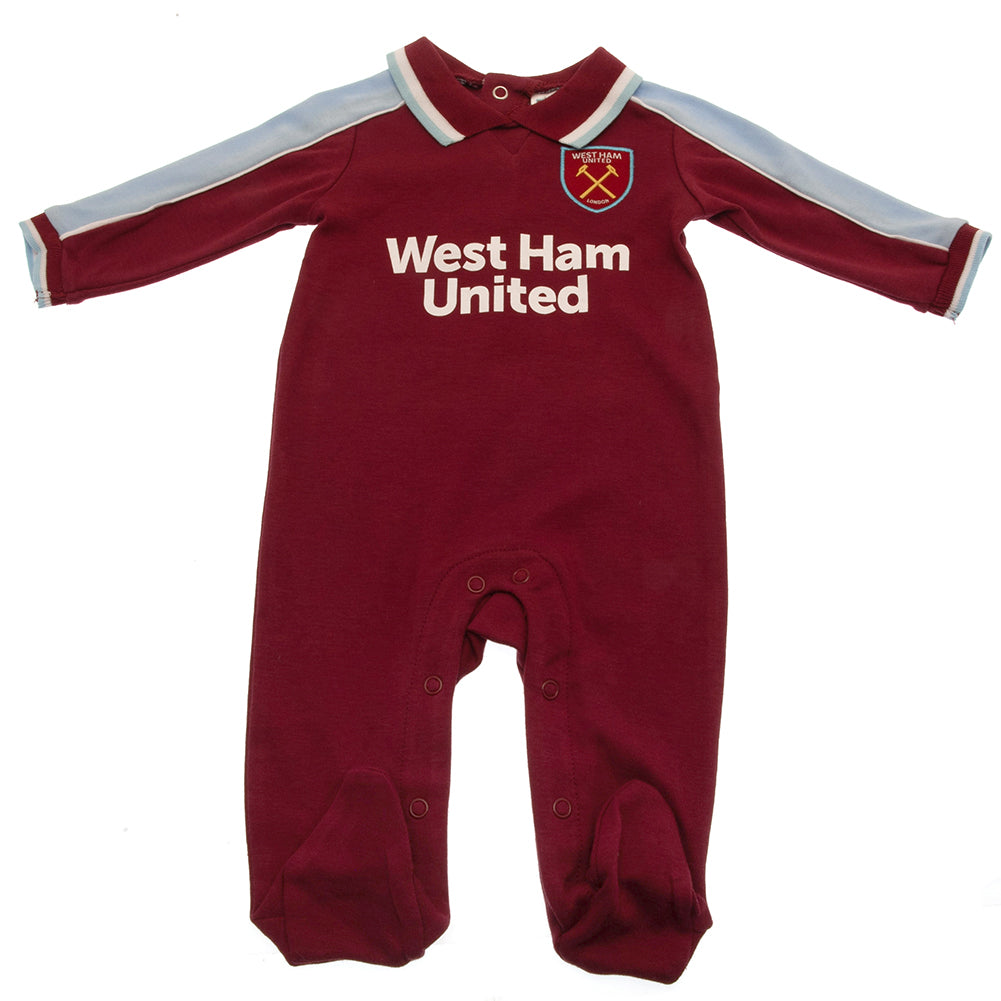 West Ham United FC Sleepsuit 12-18 Mths CS - Officially licensed merchandise.